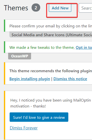 how to install new theme in wordpress