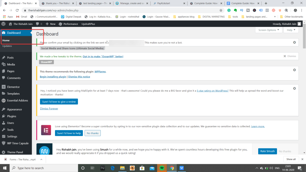 helps to get idea of wordpress dashboard wordpress dashboard screenshot